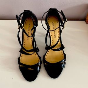 Black scrappy heels